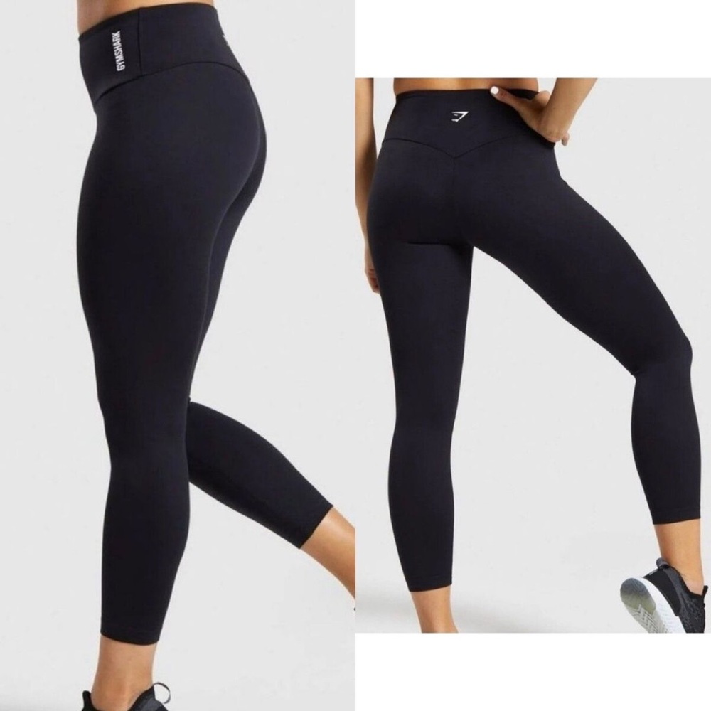 Gymshark Black Training 7/8 Leggings Size M/L
